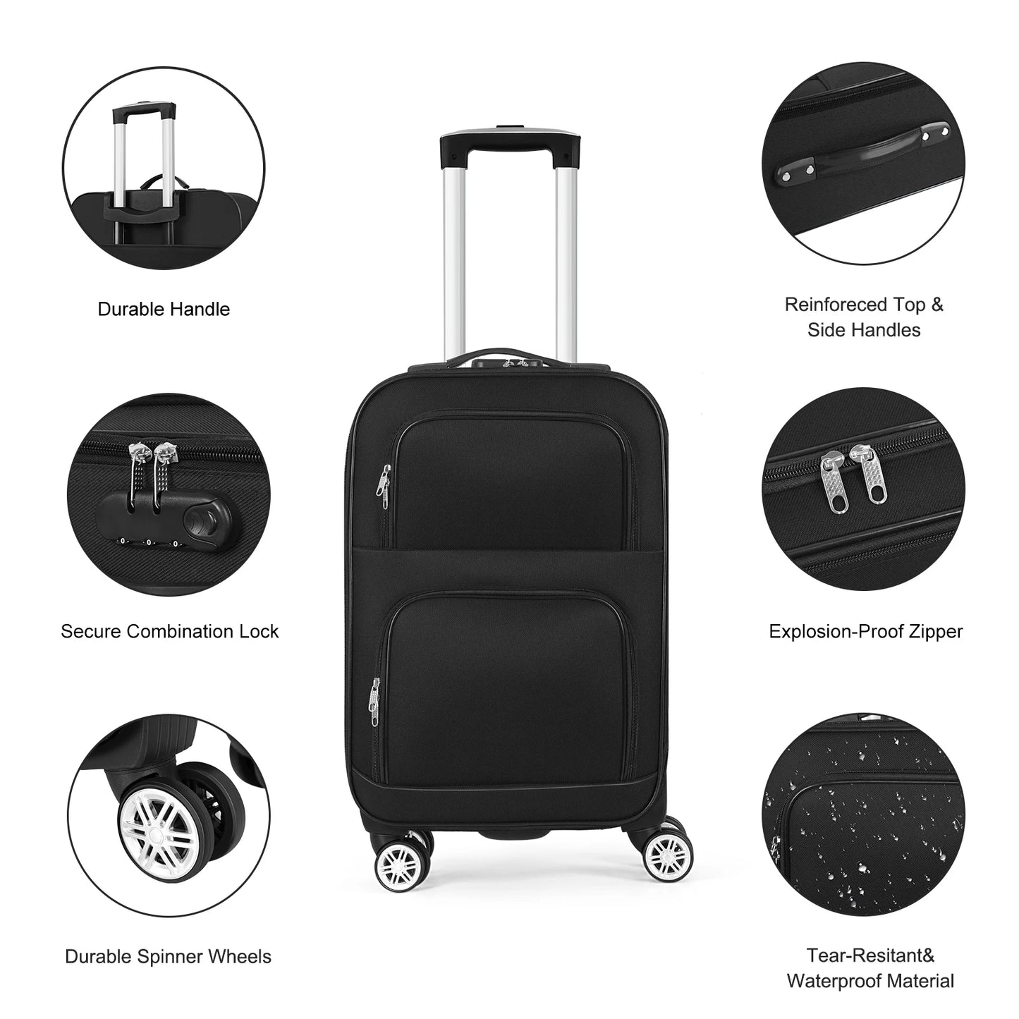 2 Pieces Luggage Set