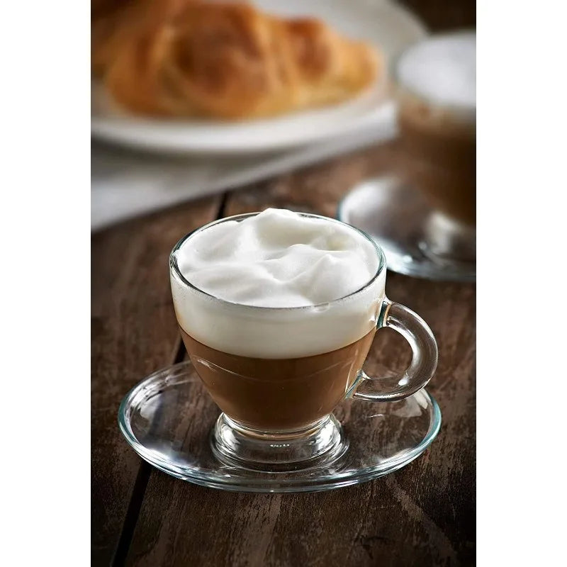 3.2 oz Small Clear Glass Espresso Drinkware (Set of 6)