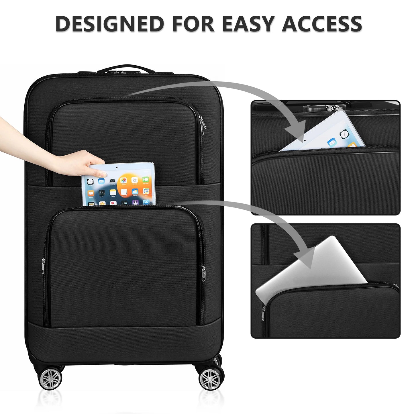 2 Pieces Luggage Set