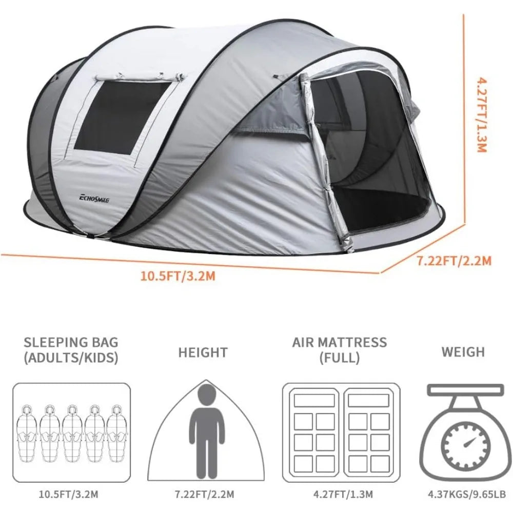 2/4/6/8/10 Person Pop Up Tent